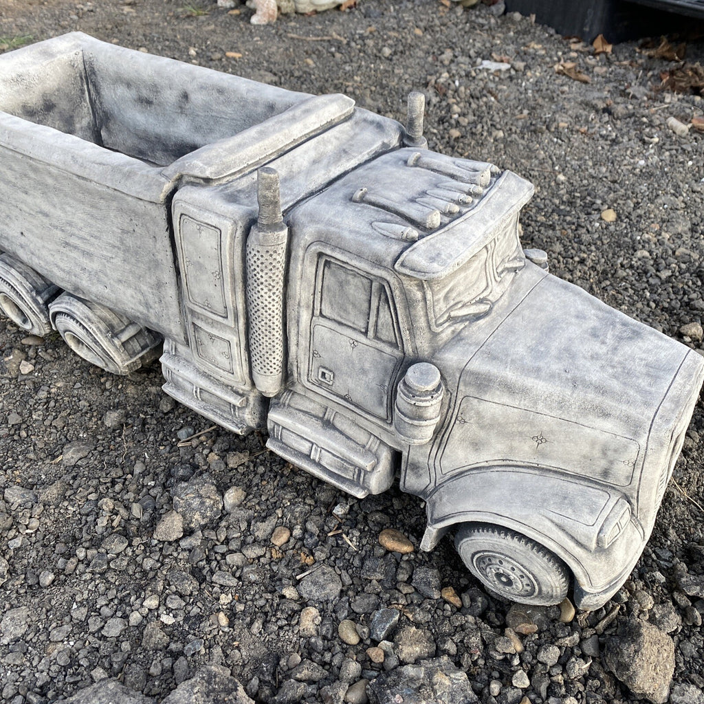 Truck and Dog Statue Ornament - Pick up only