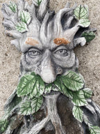 Tree Face Man Hanging Concrete Cement Garden Statue Australian Made 35cm
