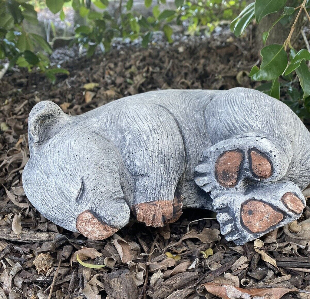 Australian Wombat Asleep Statue Ornament Animal Concrete Garden Australian Made