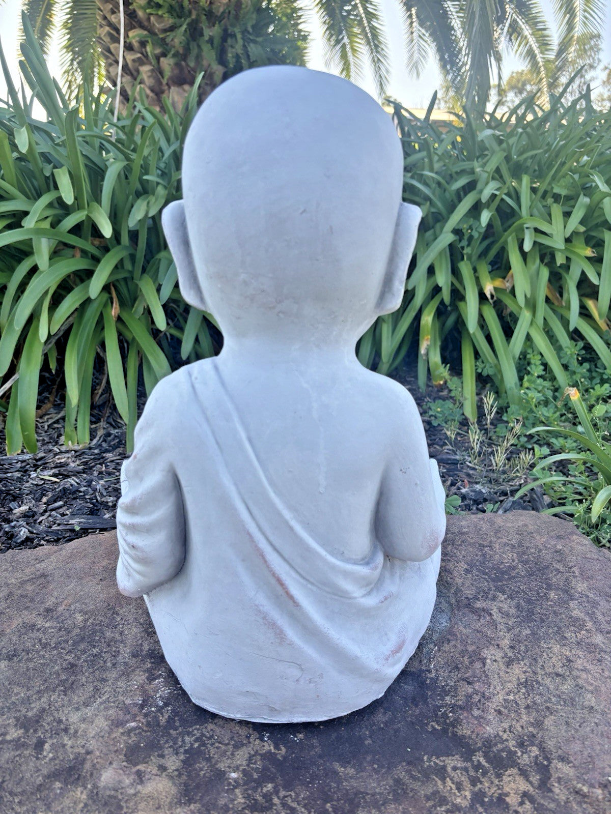 Buddha Monk Garden Statue Ornament Outdoor Decor 3 Styles Available