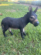 Resin Donkey Garden Statue | Farm Animal Ornament | Indoor & Outdoor Décor