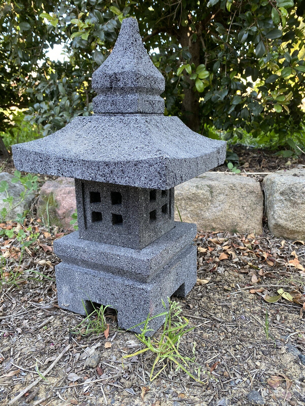 Garden Lantern Ornament Pagoda Chinese Japanese Lantern décor large 45 cm