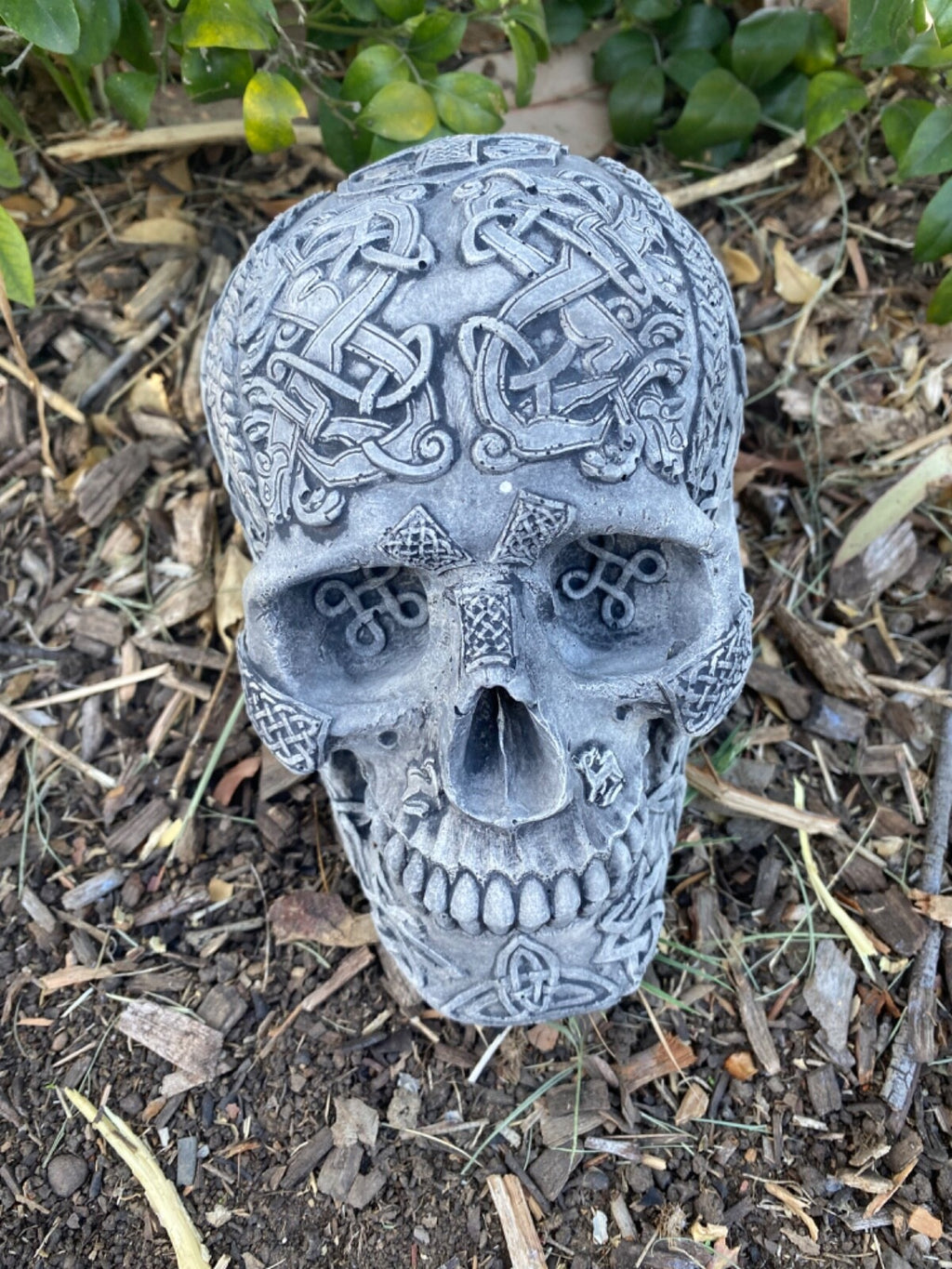 Skull Statue Ornament Animal Concrete Cement Garden Australian Made