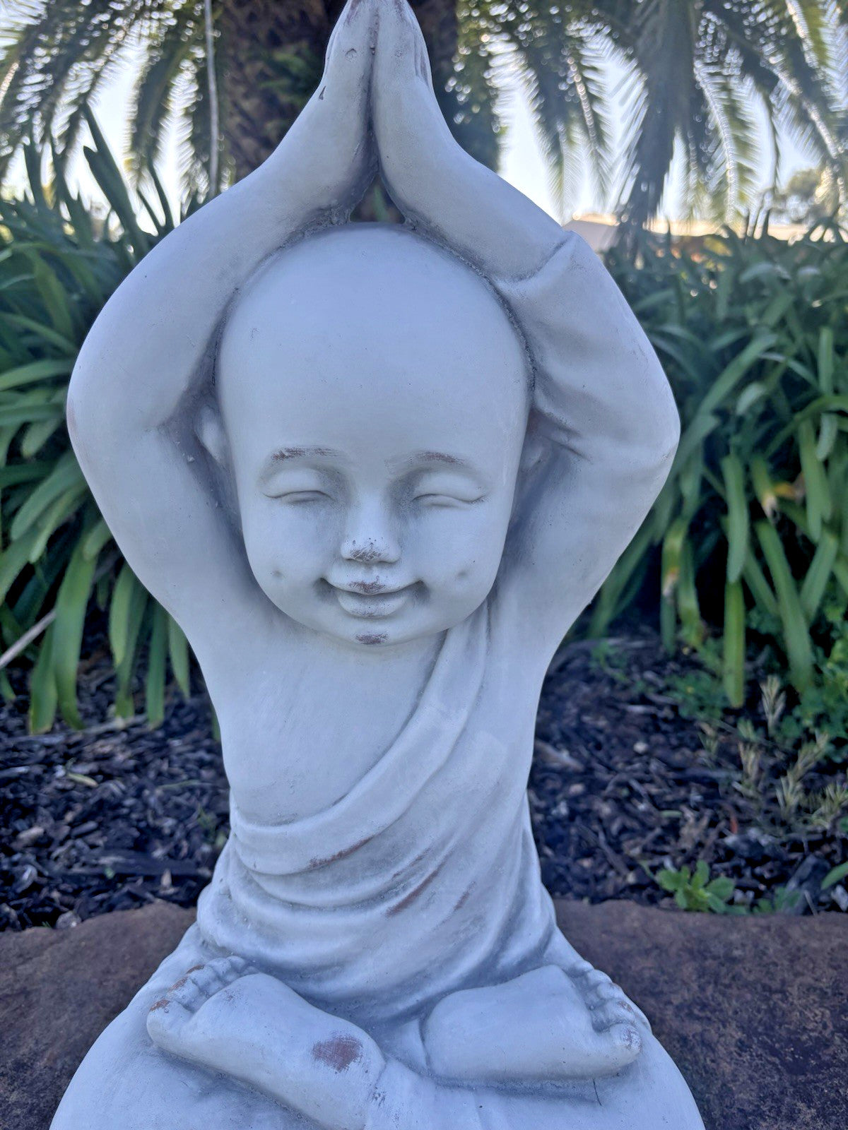 Buddha Monk Garden Statue Ornament Outdoor Decor 3 Styles Available