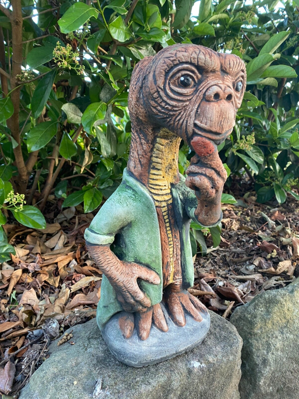 E T Phone Home Garden Statue Ornament Animal Concrete Cement Australian Made