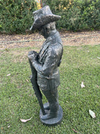 ANZAC Soldier Statue Garden Memorial – WW1 Digger Military Tribute Ornament