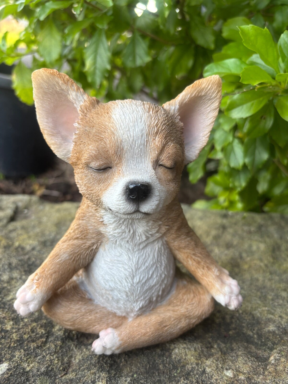 FENGSHUI CHIHUAHUA STATUE PUPPY DOG MEMORIAL ANIMAL GARDEN ORNAMENT