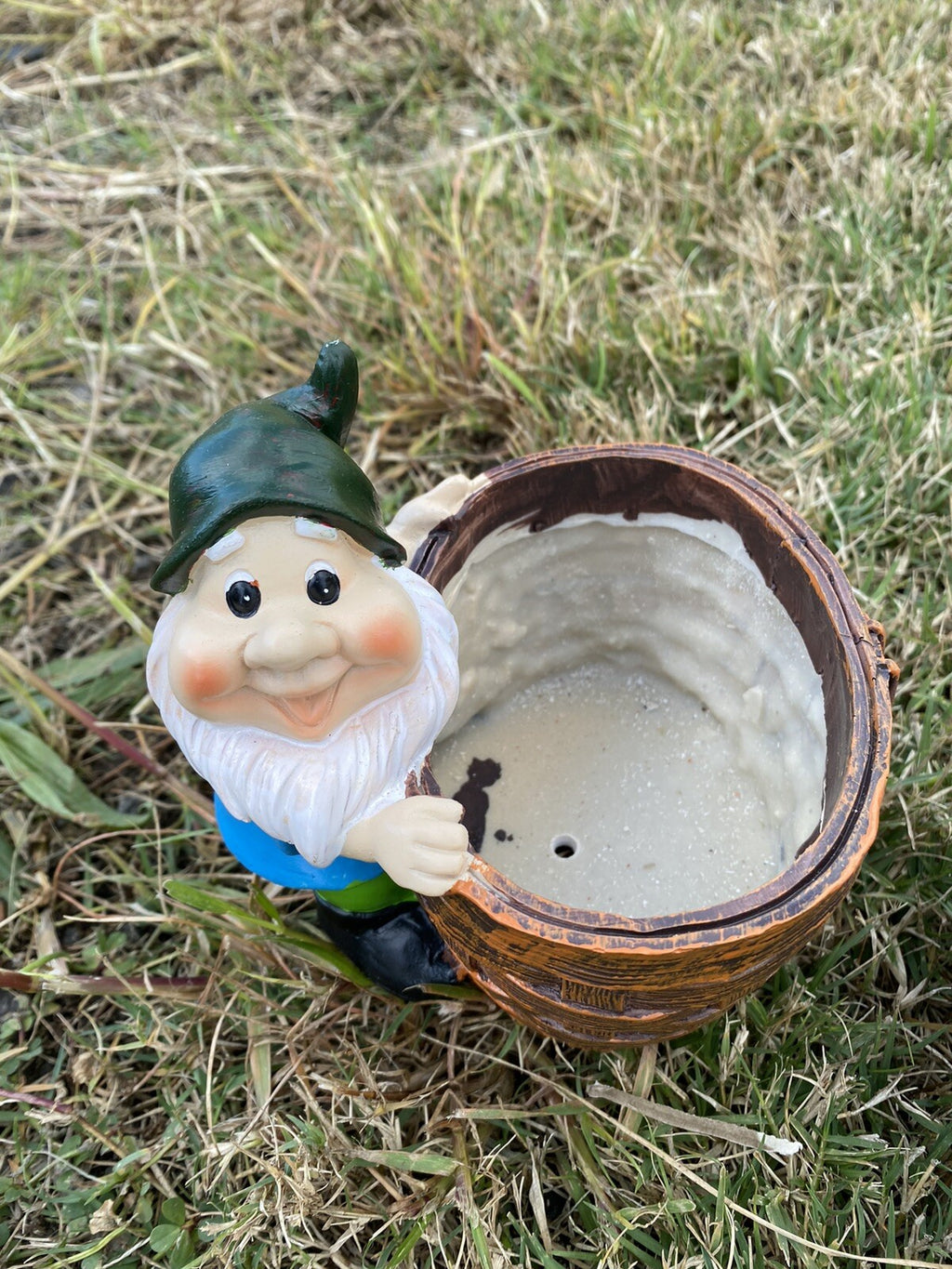 Gnome Planter Pot Plant Garden Statue Ornament Set of 4