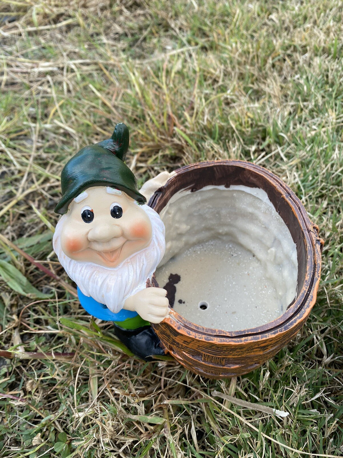 Gnome Planter Pot Plant Garden Statue Ornament Set of 4