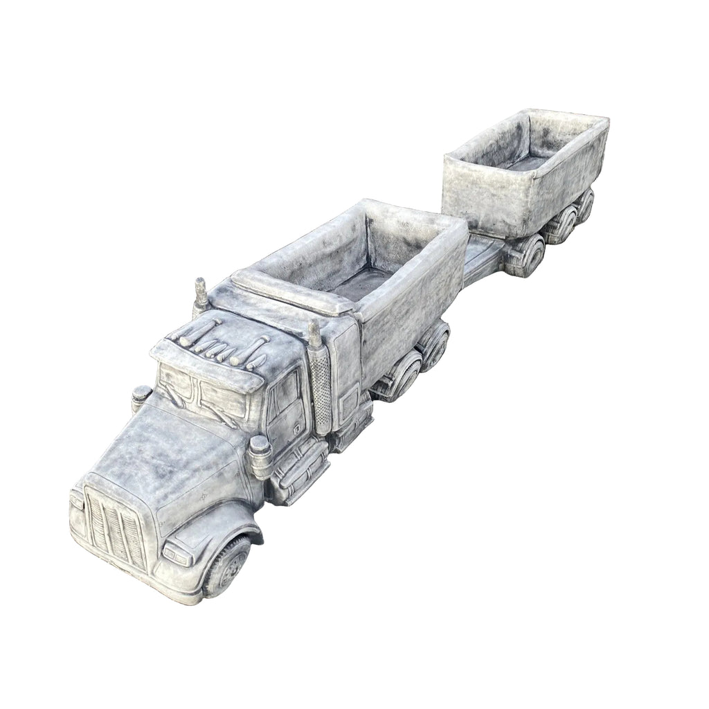 Truck and Dog Statue Ornament - Pick up only