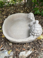 Turtle Design Bird Bath Bee Water Station