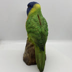 AUSTRALIAN RAINBOW LORIKEET BIRD ANIMAL GARDEN STATUE ORNAMENT  MONEY BOX