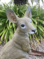 KANGAROO WITH JOEY ANIMAL GARDEN STATUE ORNAMENT SCULPTURE HOME DECOR 55cm