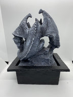 MYSTICAL DRAGON WATER FEATURE FOUNTAIN INDOOR OUTDOOR BENCH TOP HOME DECOR