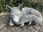 Australian Made Concrete Fox Garden Statue | Outdoor Wildlife Ornament