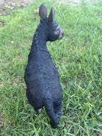 Resin Donkey Garden Statue | Farm Animal Ornament | Indoor & Outdoor Décor