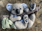 Koala Hanging Wall Plaque Garden Statue Ornament Animal Concrete Australian Made