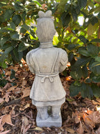 Chinese Warrior Statue Concrete Cement Garden Statue Australian Made 57cm high