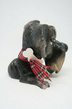Little Paws Zak The Schnauzer Dog Figurine Statue Ornament Home Decor