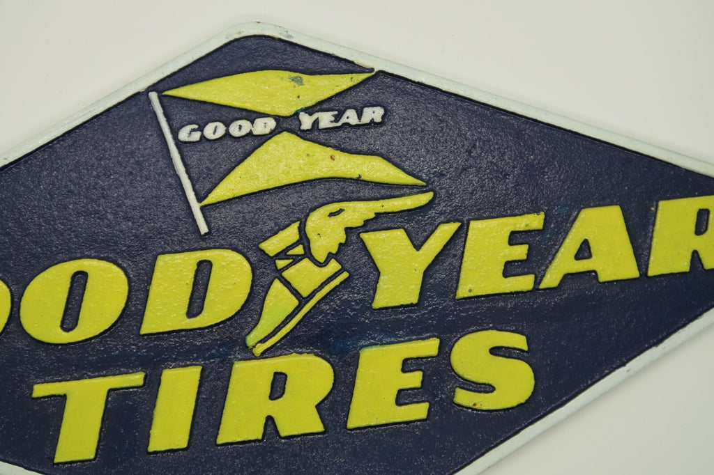 Good Year Tires Cast Iron Sign Retro Man Cave Garage