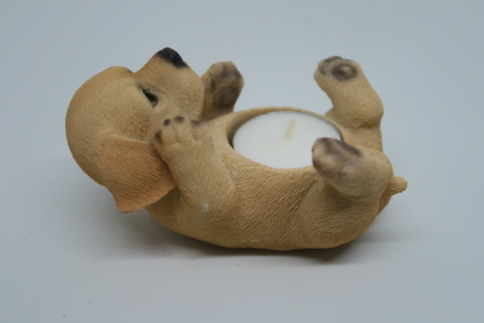 Tea light candle holders Gold Labrador statue ~Ornament ~ Home Decor