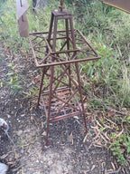 Rustic Windmill Metal Southern Cross Garden Ornament Sculpture Rust  120 cm