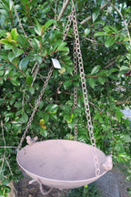 Wild Bird Feeder Wren Garden Outdoor Metal Hanging Brown Bird Design  29x29X58cm