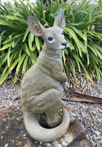 KANGAROO WITH JOEY ANIMAL GARDEN STATUE ORNAMENT SCULPTURE HOME DECOR 55cm