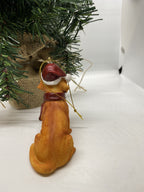 2 x Dachshund Sausage Dog Puppy Christmas Xmas Tree Decoration Statue Home Decor