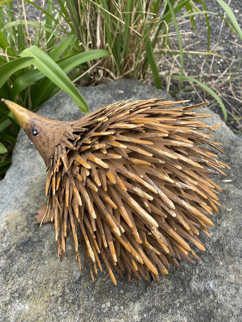 Australian Echidna Garden Art Pond Ornament Statue  Long Handcrafted Metal