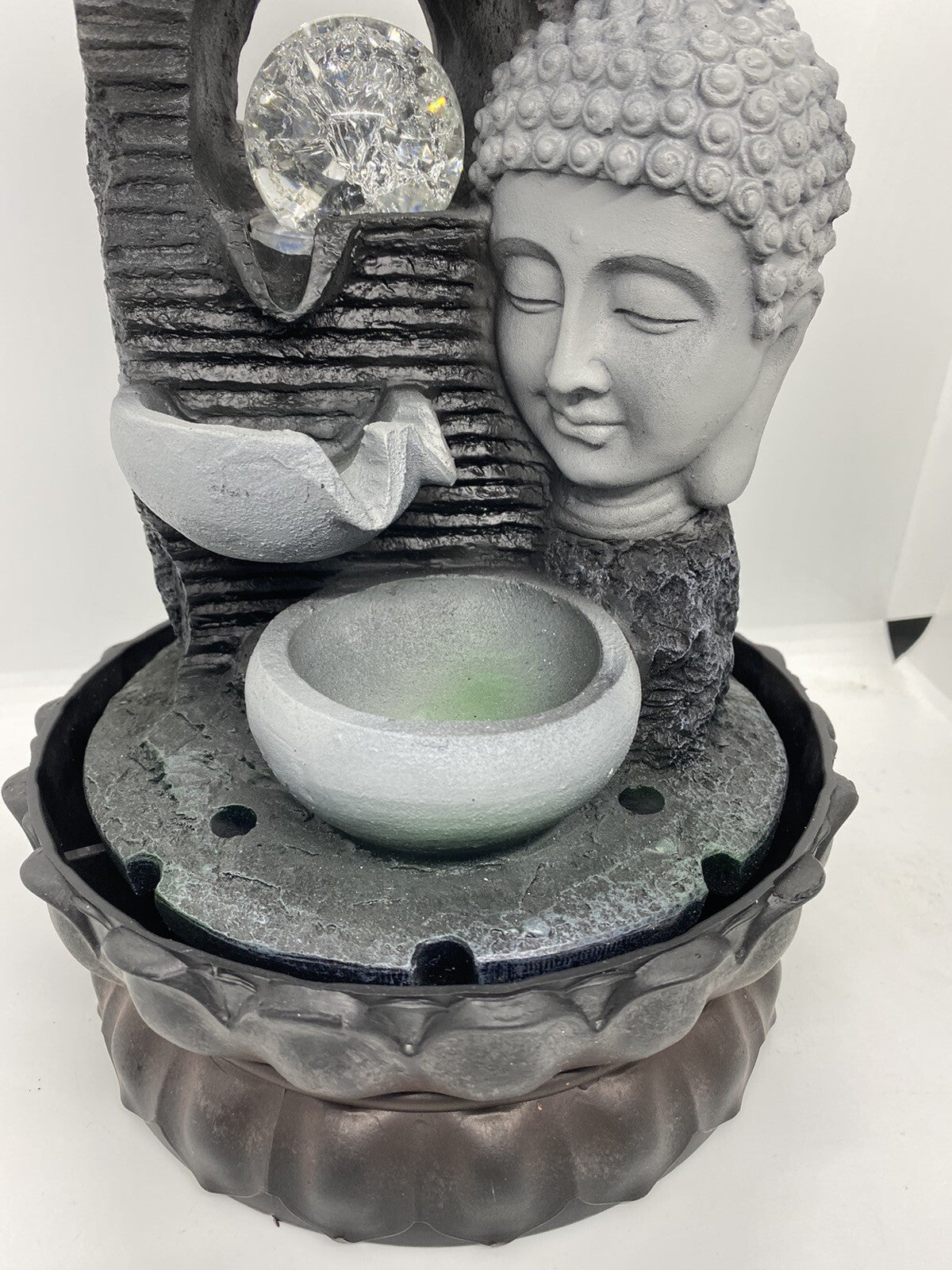 BUDDHA DRIFT WATER FEATURE FOUNTAIN INDOOR OUTDOOR BENCH TOP HOME DECOR