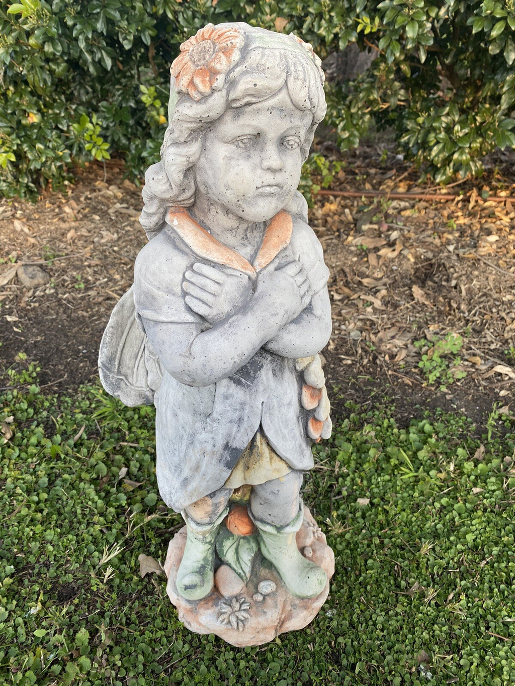Flower Pixie Girl Garden Statue - Pick up Only