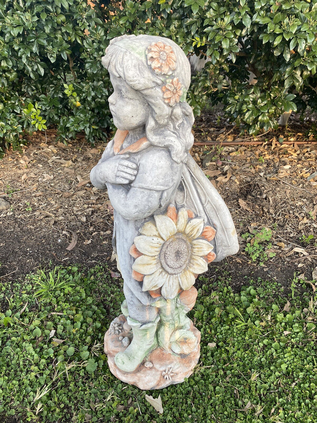 Flower Pixie Girl Garden Statue - Pick up Only