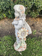 Flower Pixie Girl Garden Statue - Pick up Only