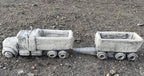 Truck and Dog Statue Ornament - Pick up only