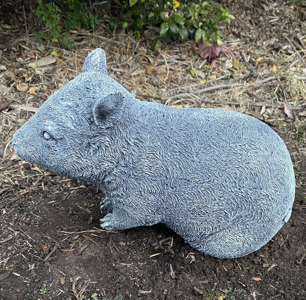 Wombat Statue Hairy Nose Ornament Animal Concrete Cement Garden Australian Made