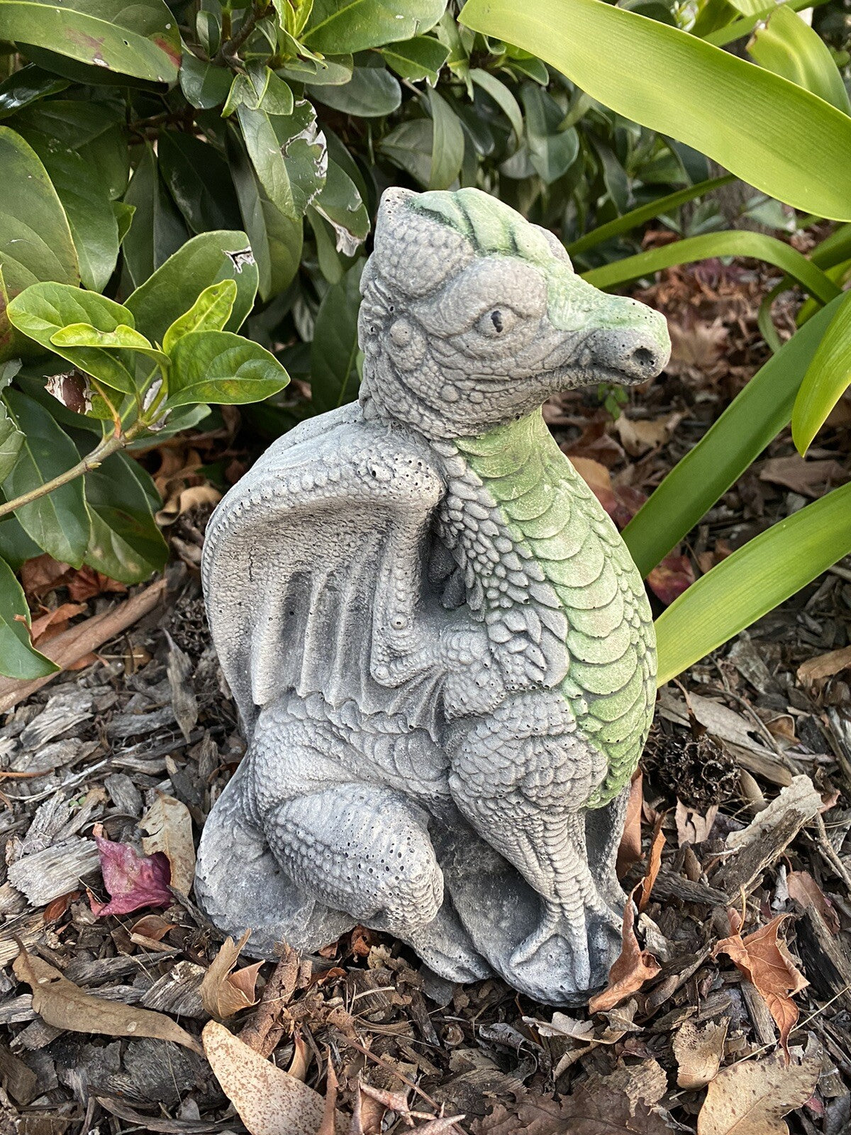 Dragon Animal Concrete Cement Garden Statue Ornament Australian Made 28cm high