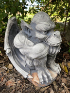Gargoyle Statue Animal Concrete Cement Garden Australian Made Gery