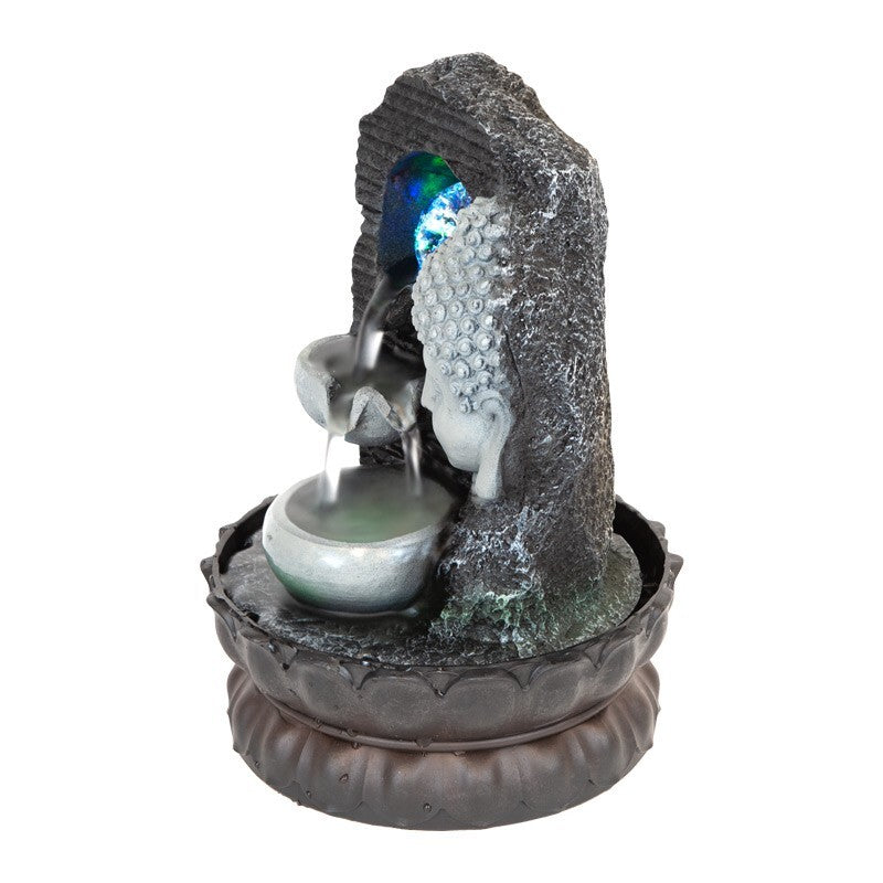 BUDDHA DRIFT WATER FEATURE FOUNTAIN INDOOR OUTDOOR BENCH TOP HOME DECOR