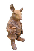 Ratty Rat Wind In The Willows Rat Rusty Cast Iron Garden Statue Small