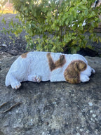 Resin Laying Cavalier King Charles Spaniel Garden Ornament | Indoor & Outdoor Do
