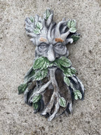 Tree Face Man Hanging Concrete Cement Garden Statue Australian Made 35cm