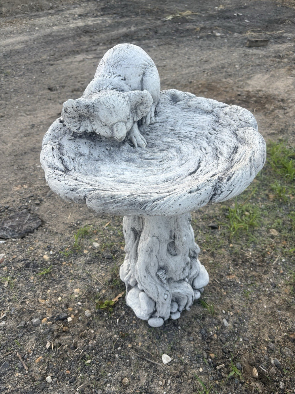 Concrete Koala Bird Bath | Australian Wildlife Garden Feature Pick Up Only