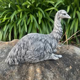 Australian Made Concrete Emu Garden Statue – Outdoor Garden Ornament -PICK UP ONLY