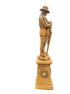 Concrete Australian ANZAC Soldier Statue Garden Memorial – WW1 Digger Military Tribute Ornament -PICK UP ONLY