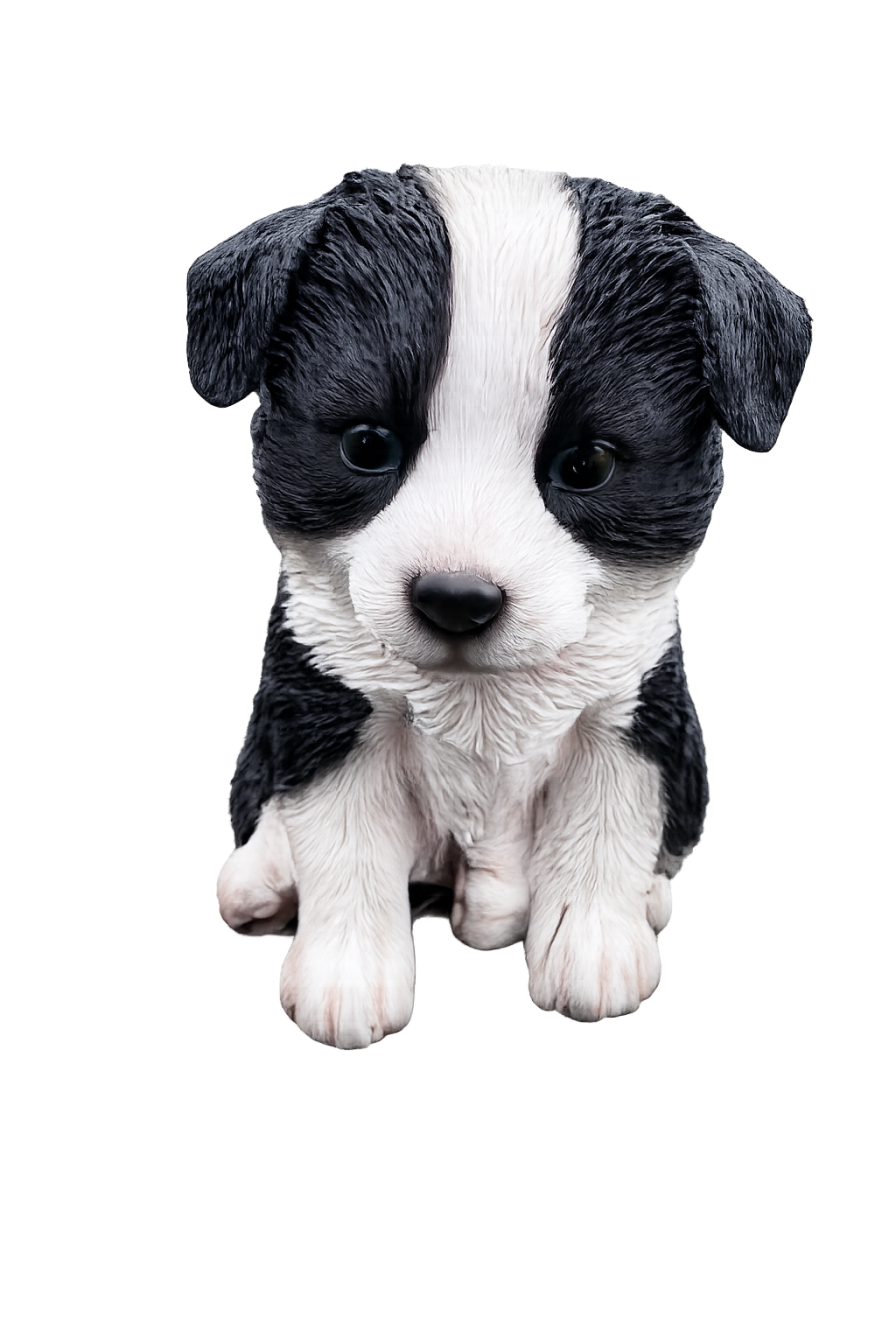 Border Collie Sitting Statue Working Sheepdog Ornament Memorial Home Decor 17 CM