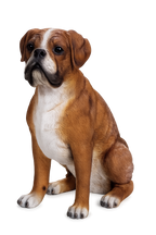 BOXER PUPPY DOG ANIMAL MEMORIAL GARDEN STATUE ORNAMENT FIGURINE HOME DECOR