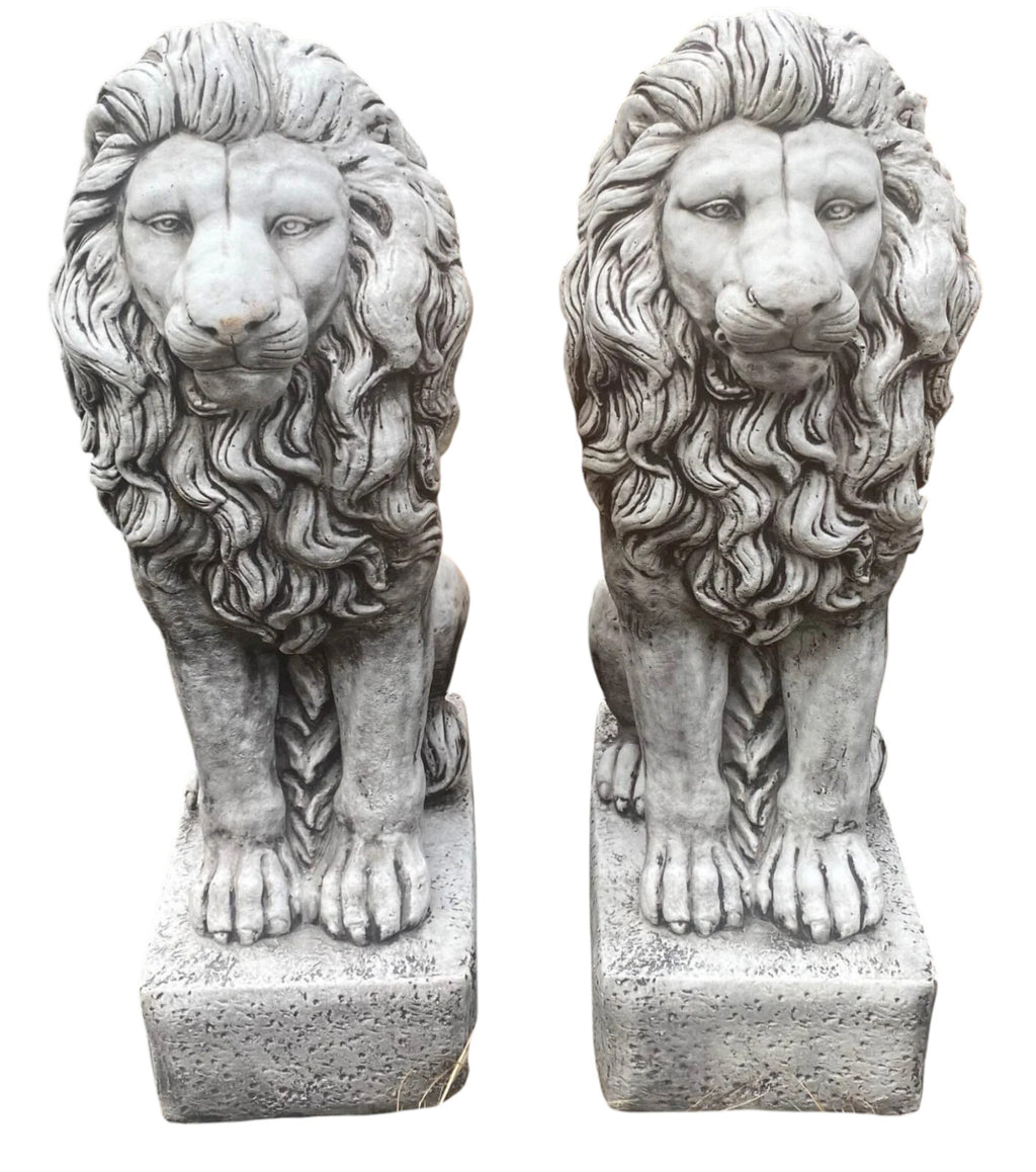 Guardian Lion Statue Concrete Cement Garden Statue Australian Made 75cm