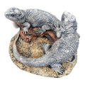 Bearded Dragon Lizard Garden Statue Ornament Animal Concrete Australia Made Pair