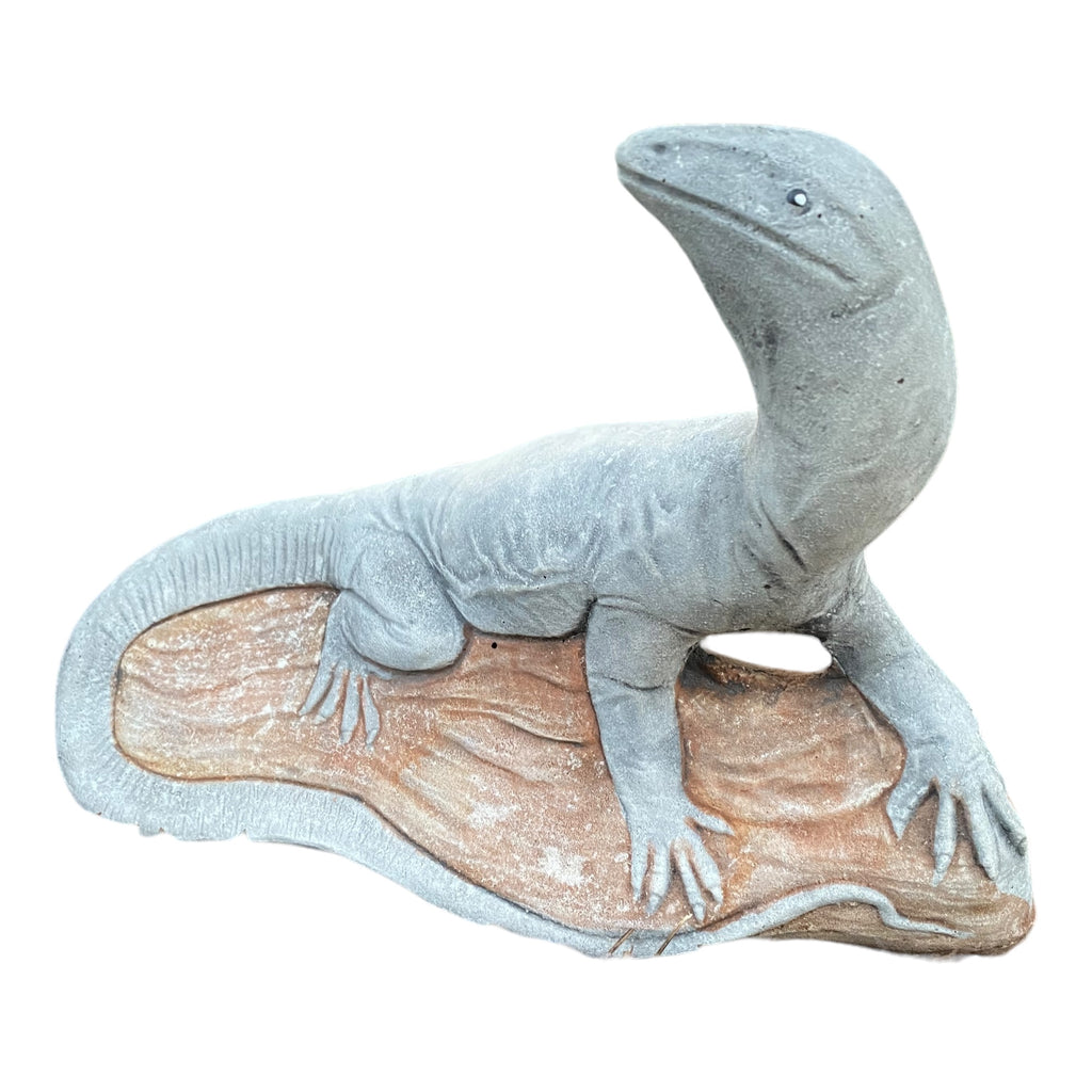 Goanna Basking Lizard Statue Ornament Animal Concrete Garden Australian Made